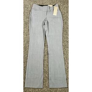 Brand New Maurices Women's 3/4 Long It Fit Smart Chino Pants Boot Cut Grey NWT